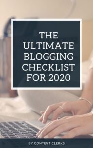 Blogging Checklist - Content Clerks