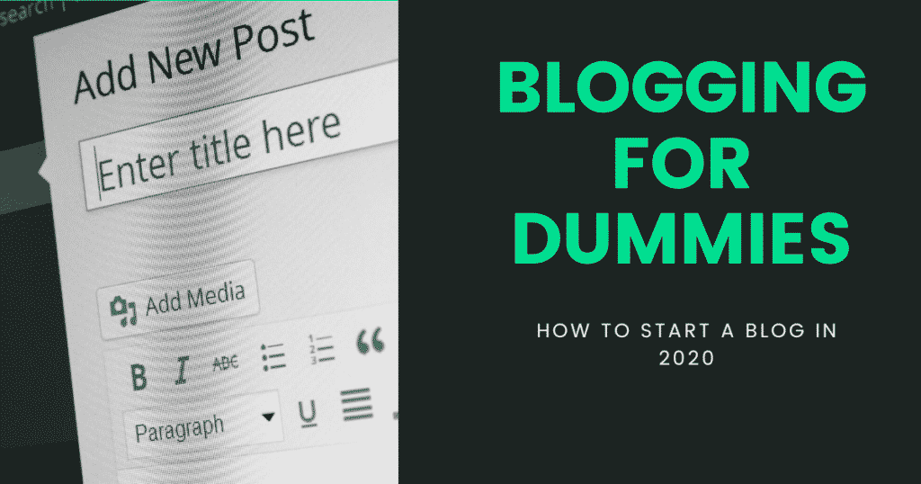blog post template-blogging for dummies